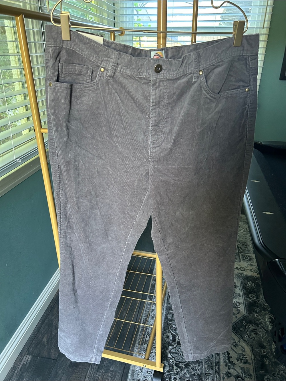 C&C California Men's Corduroy Pants in Gray size 38x30.